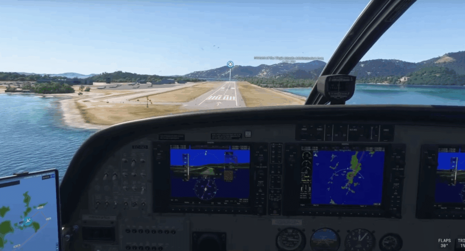 Aterrizando en Terrance B Lettsome TUPJ