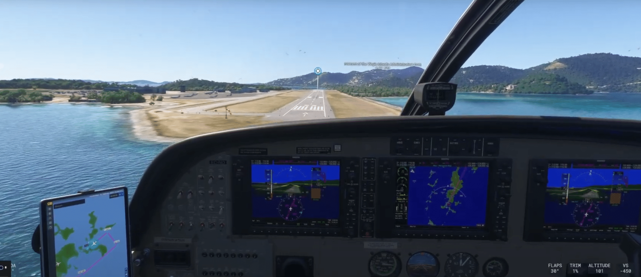 Aterrizando en Terrance B Lettsome TUPJ